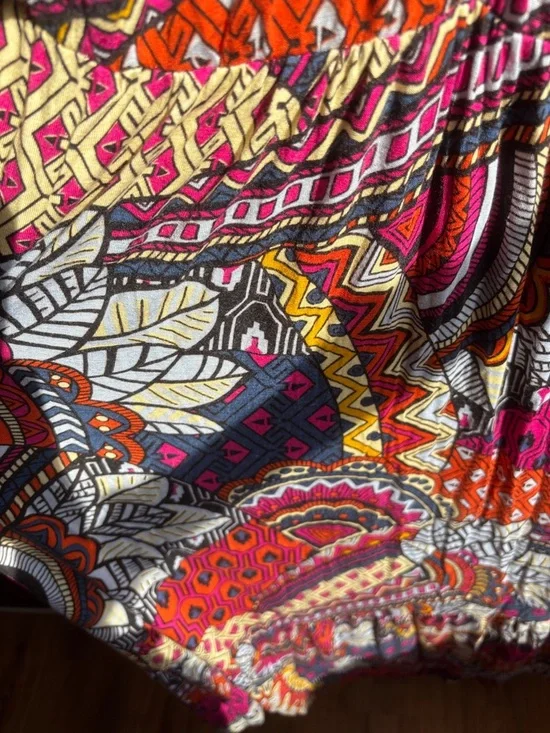 Maeve Bohemian V-Neck Maxi Dress in Multi-Color - Picture 3 of 4